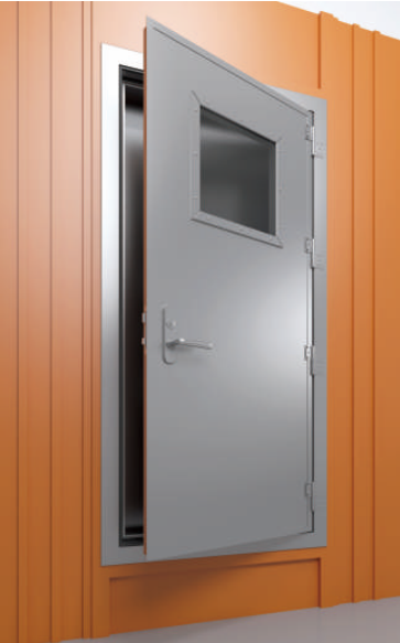 A60 weather-tight airtight fire door